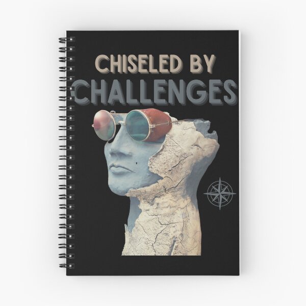 Item preview, Chiseled by Challenges, Travel And Exploration Vintage Design designed and sold by ToxiCool.