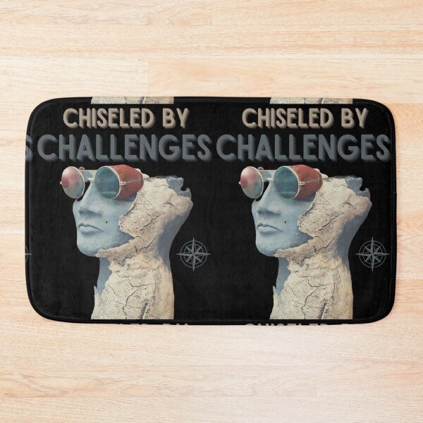 Item preview, Chiseled by Challenges, Travel And Exploration Vintage Design designed and sold by ToxiCool.