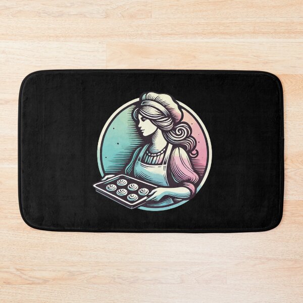 Item preview, Baker With Tray Of Fresh Rolls designed and sold by LuminOrb.