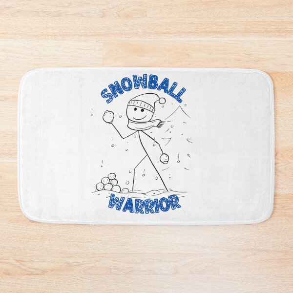 Item preview, Snowball Warrior - Fun Winter Game Design designed and sold by beckabbooart.