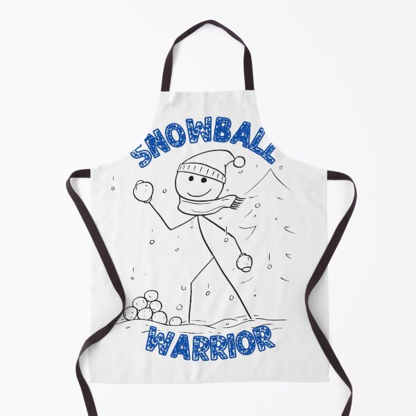 Item preview, Snowball Warrior - Fun Winter Game Design designed and sold by beckabbooart.