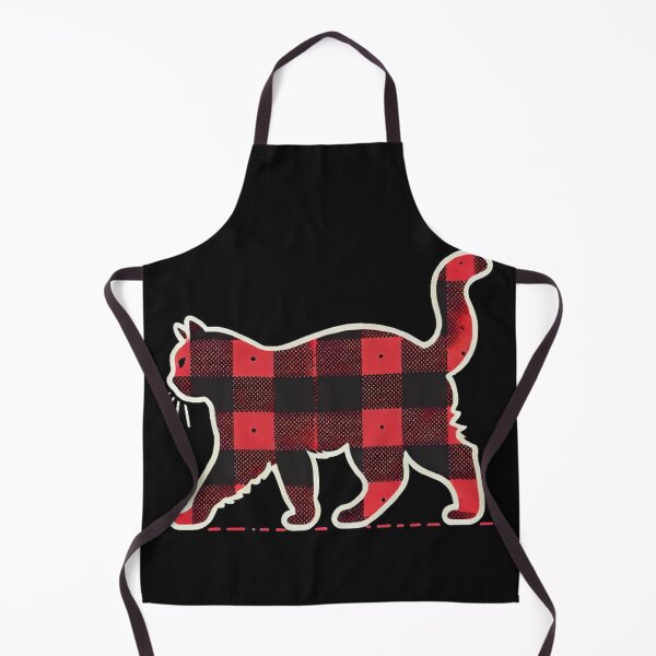 Item preview, Red Plaid Reindeer Cat Christmas Buffalo Pajama designed and sold by SztylishDesigns.