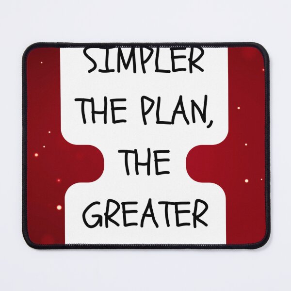 Item preview, "The simpler the plan, the greater the joy." designed and sold by CUTESTUFFnow.