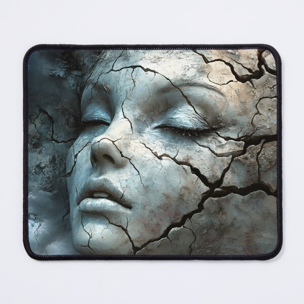 Item preview, Cracked face blending with nature and dry textures. designed and sold by Artessie.