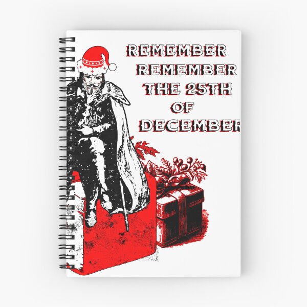 Item preview, REMEMBER REMEMBER THE 25TH OF DECEMBER (Christmas Design) designed and sold by FREEKNSTEIN.