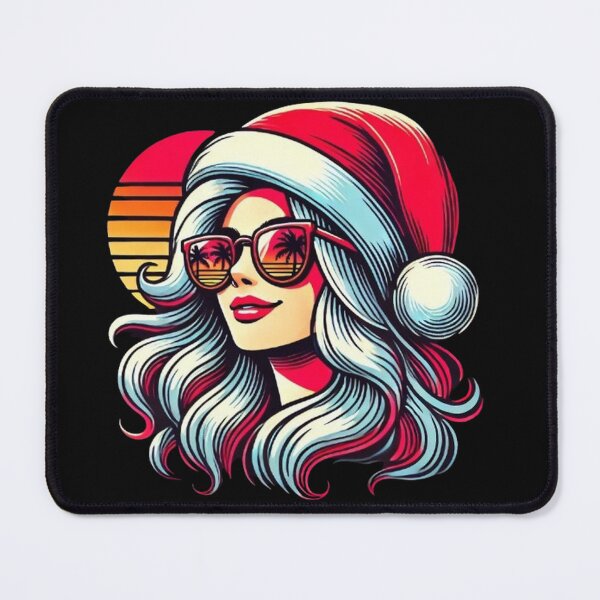 Item preview, Santa Face Retro Sunglasses Christmas Shirts For women girls designed and sold by SztylishDesigns.
