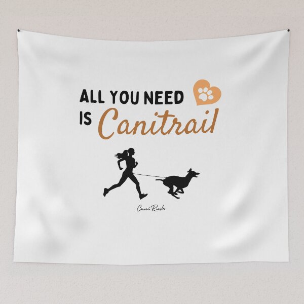 Item preview, All you need is canitrail canicross running with dog designed and sold by CaniRush.
