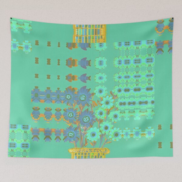 Item preview, Digital Doppleganger: Fresh spearmint teal watercolour bunch designed and sold by bekki smith.