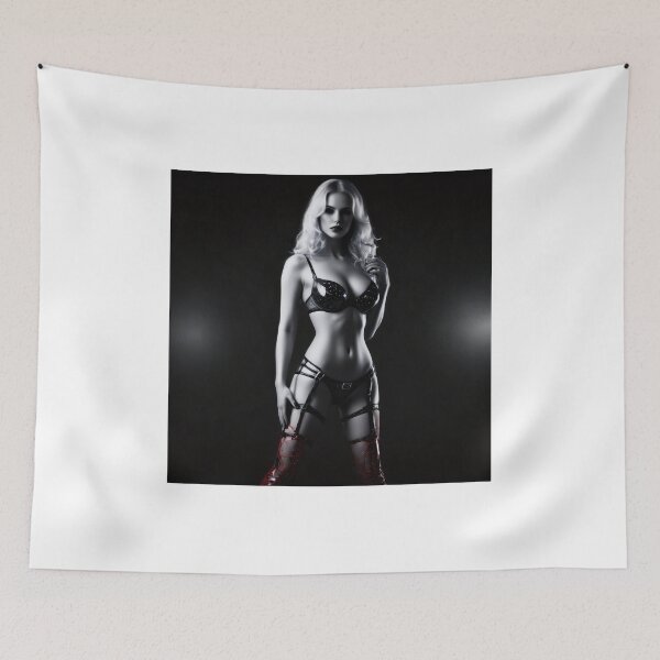 Item preview, Black and white red woman designed and sold by Dan9010.
