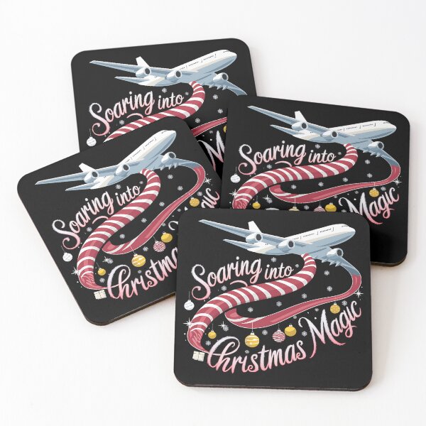 Item preview, Soaring into Christmas Magic - This is the perfect gift for aviation enthusiasts and lovers of Christmas magic. designed and sold by ZyziowskyArt.