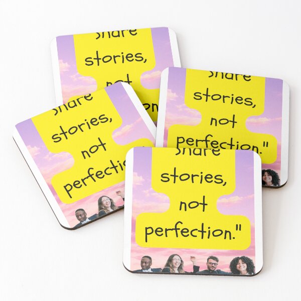 Item preview, "Share stories, not perfection." designed and sold by CUTESTUFFnow.