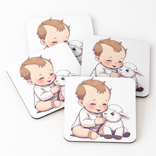 Item preview, The baby and the lamb designed and sold by Beetlemot.