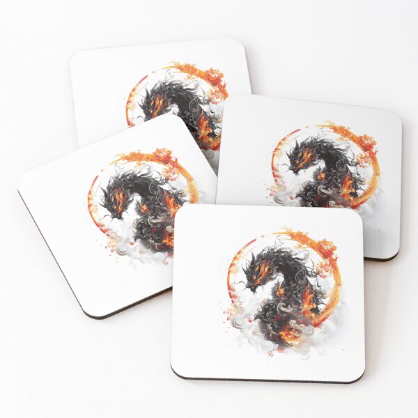 Item preview, Vector Art of Mystical Kirin with Fiery Accents designed and sold by Rui Mythic Studio.