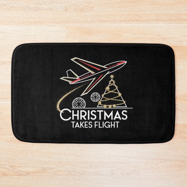 Item preview, Christmas Takes Flight - Festive Travel Design - - This is the perfect gift for aviation enthusiasts and lovers of Christmas magic. designed and sold by ZyziowskyArt.