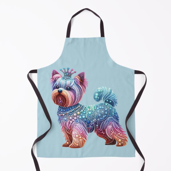 Item preview, Jewel-Encrusted cute Yorkshire Terrier with Elegant Details designed and sold by ideandesign.
