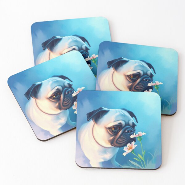 Item preview, Pug Sniffing a Flower designed and sold by ChrisButler.