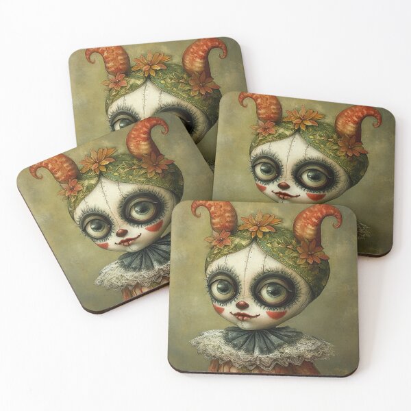 Item preview, Harlequin Whimsy. Pop Surrealism Art inspired by Mark Ryden. Lowbrow art.. designed and sold by Piagor.