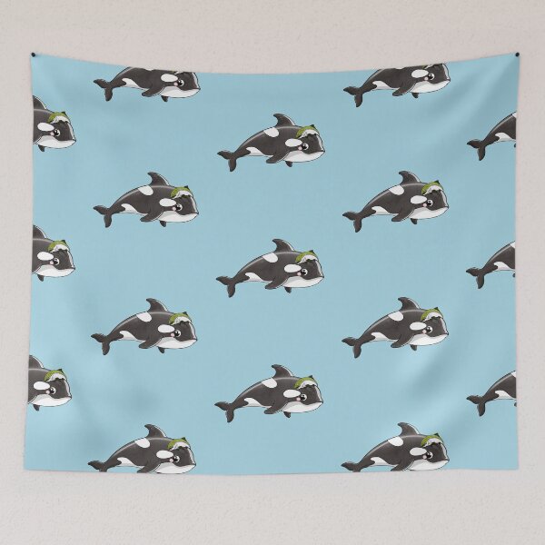Item preview, Salmon Hat Orca designed and sold by Natasha Mansfield.