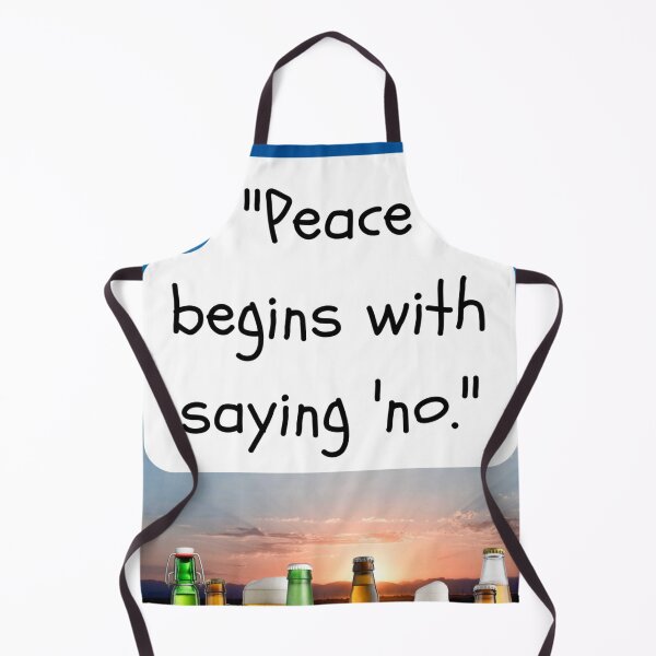 Item preview, "Peace begins with saying 'no.'" designed and sold by CUTESTUFFnow.