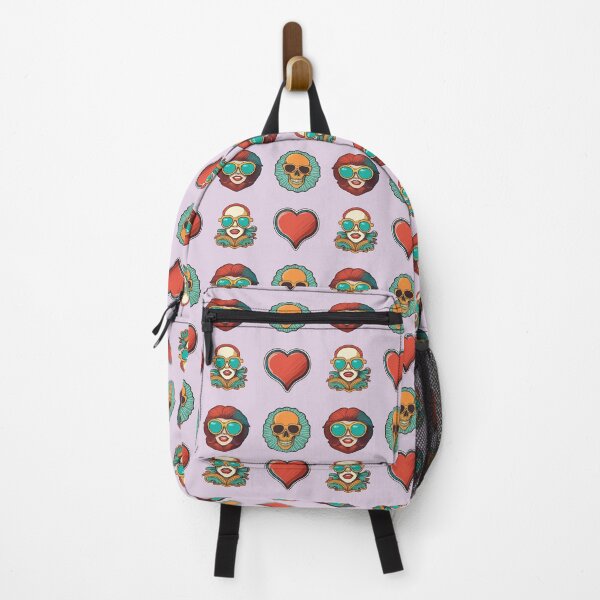 Item preview, Love Woman Skull | Sticker Pattern | Retro Collection designed and sold by monkeybusiness.pt.