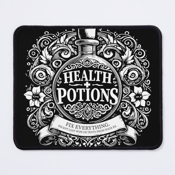 Item preview, Health Potions Fix Everything – Funny Gamer Design designed and sold by GameLoreGifts.