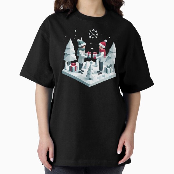 Giving gift is happiness, let's make each other happy || Welcome 2025 Oversized T-Shirt