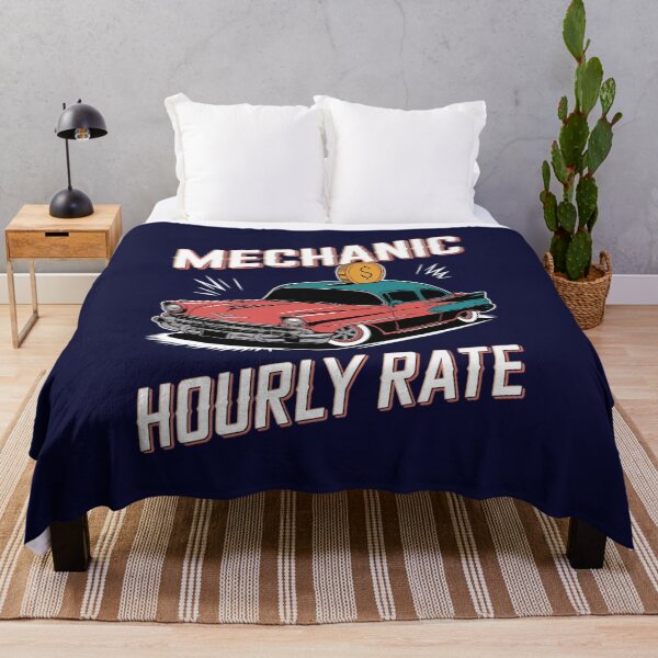 Item preview, Mechanic Hourly Rate Retro Humor Design with Piggy Bank Car designed and sold by TeeGrit.