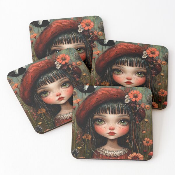 Item preview, Sweet Whimsical Garden. Pop Surrealism Art inspired by Mark Ryden. Lowbrow art.. designed and sold by Piagor.