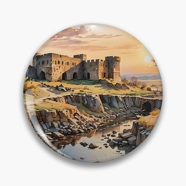 Item preview, Watercolor of Ancient Ruin designed and sold by peakfreak.
