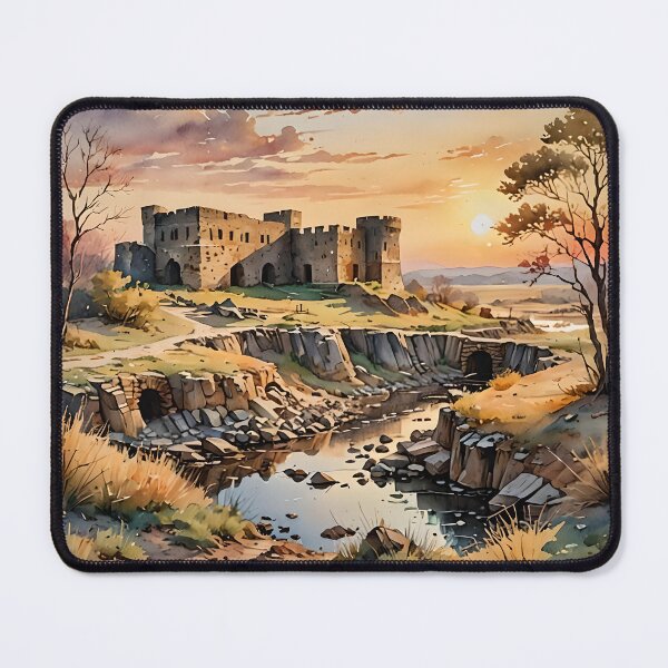 Item preview, Watercolor of Ancient Ruin designed and sold by peakfreak.