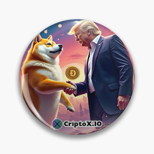 Item preview, Dogecoin Makes America Great Again Crypto Bull Coin USA designed and sold by The-Diamond-Art.