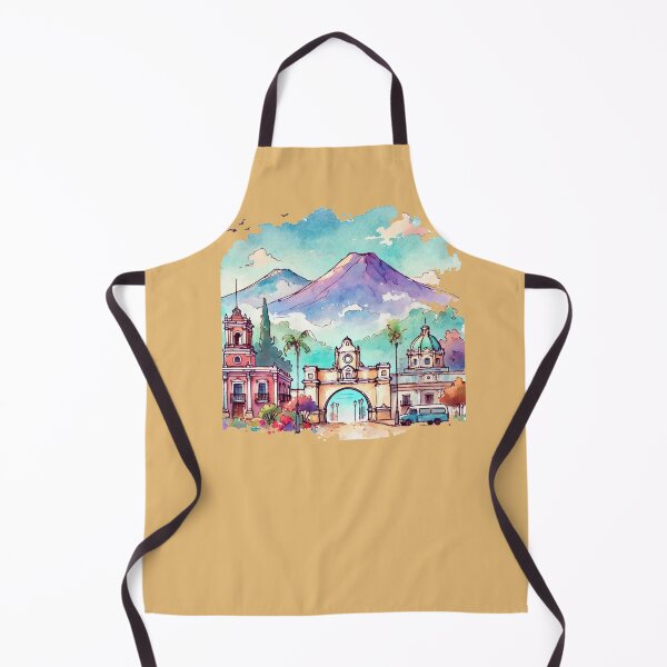 Item preview, Sketch of Guatemala’s Wonders: Tikal, Antigua, and More, designed and sold by PaintMeWorld.