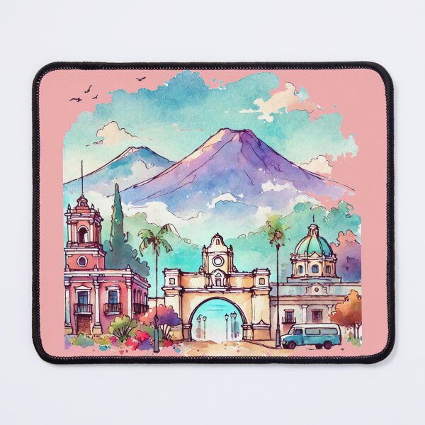 Item preview, Sketch of Guatemala’s Wonders: Tikal, Antigua, and More, designed and sold by PaintMeWorld.
