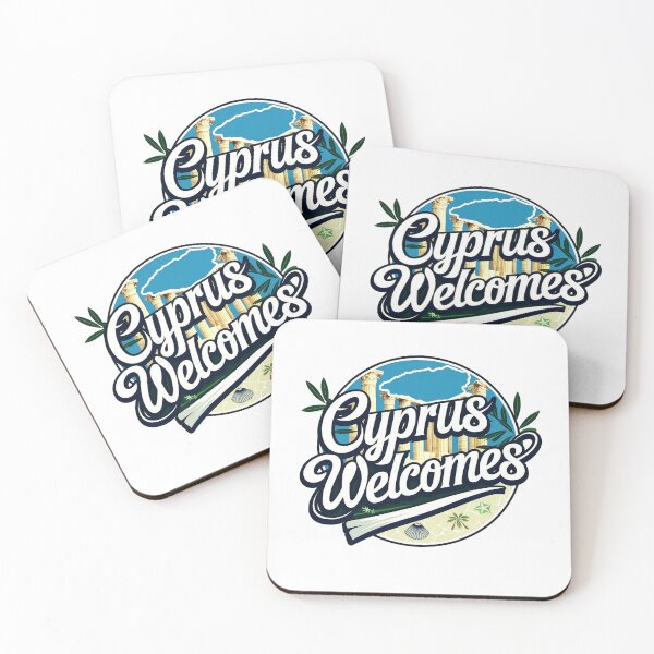 Item preview,  Cyprus Welcomes Flag Map Nicosia, Limassol designed and sold by AnimalsDH305.