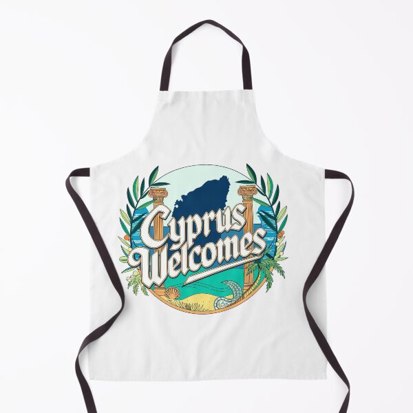 Item preview, Cyprus Welcomes Flag Map Nicosia, Limassol designed and sold by AnimalsDH305.