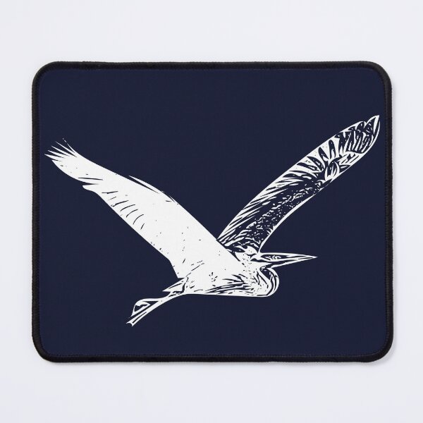 Item preview, Purple Heron White Design designed and sold by designsasstultd.