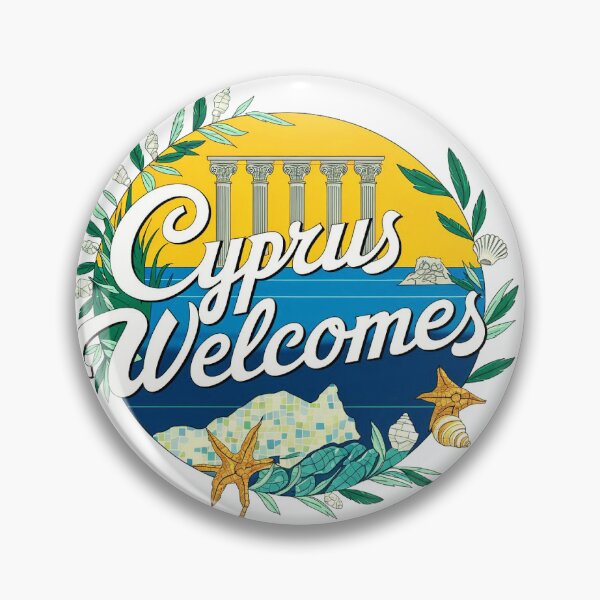 Item preview, Cyprus Welcomes Flag Map Nicosia, Limassol designed and sold by AnimalsDH305.
