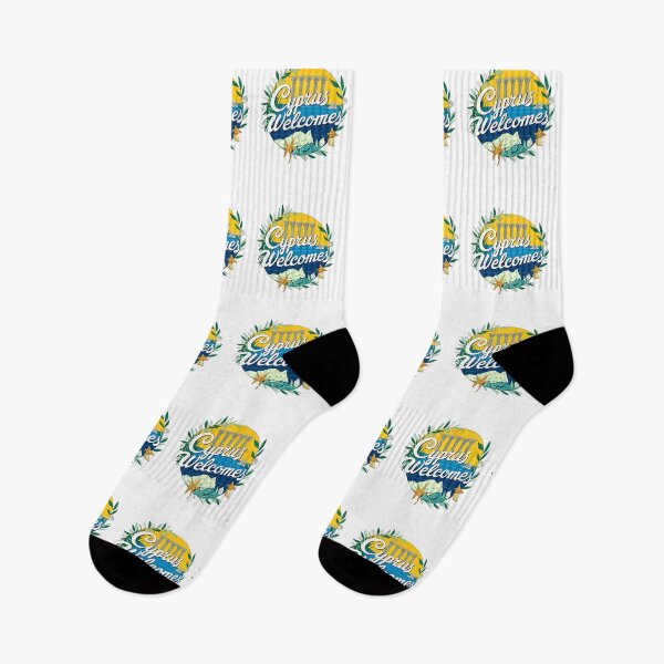 Item preview, Cyprus Welcomes Flag Map Nicosia, Limassol designed and sold by AnimalsDH305.