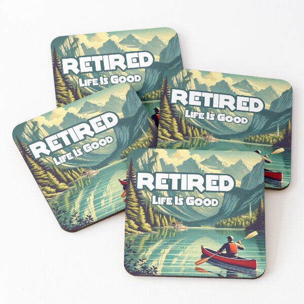 Item preview, Retired Life Is Good Red Canoe designed and sold by Esskay Designs.