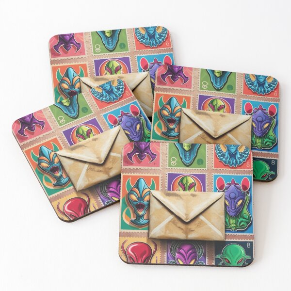 Item preview, Alien Stamps designed and sold by Azrabi.
