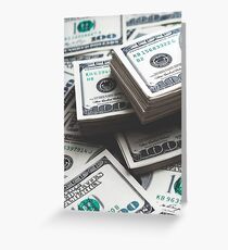 DOLLAR DOLLAR Greeting Card