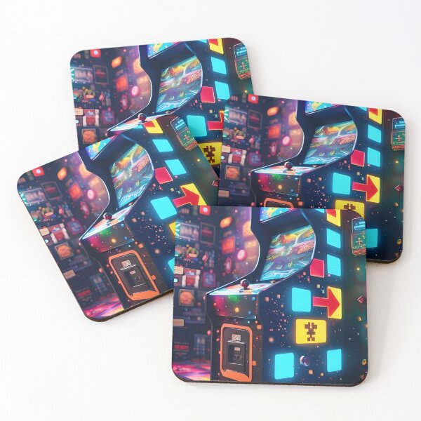 Item preview, Retro Arcade Videogames Video games terminal Stick Funky Room Decoration room gaming room designed and sold by The-Diamond-Art.