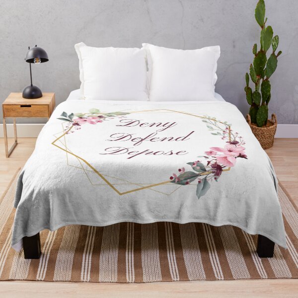 Item preview, Deny Defend Depose pretty Floral design designed and sold by Invisible-Cult.