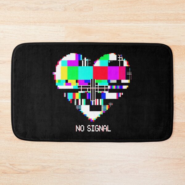 Item preview, No Signal Pixelated Heart With Vibrant Geometric Patterns designed and sold by SplashTastic.