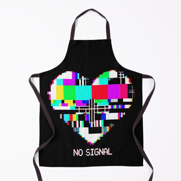 Item preview, No Signal Pixelated Heart With Vibrant Geometric Patterns designed and sold by SplashTastic.