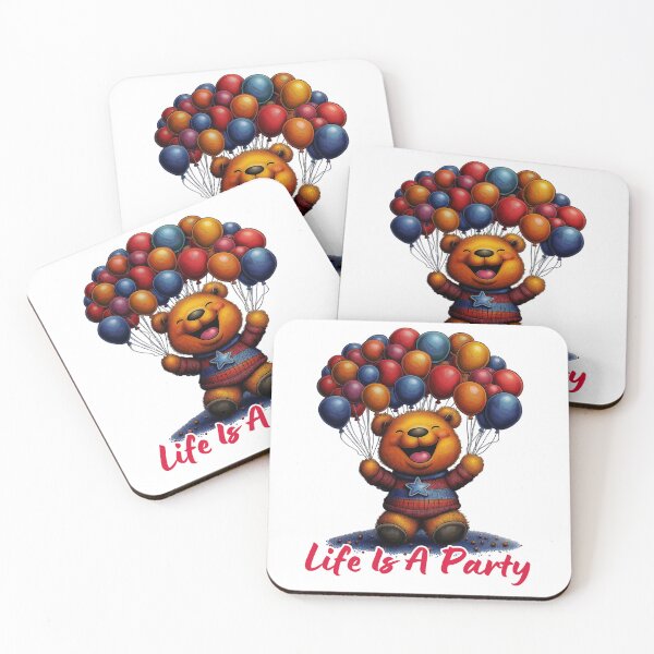 Item preview, Life is a Party Bear designed and sold by BukkyStory.