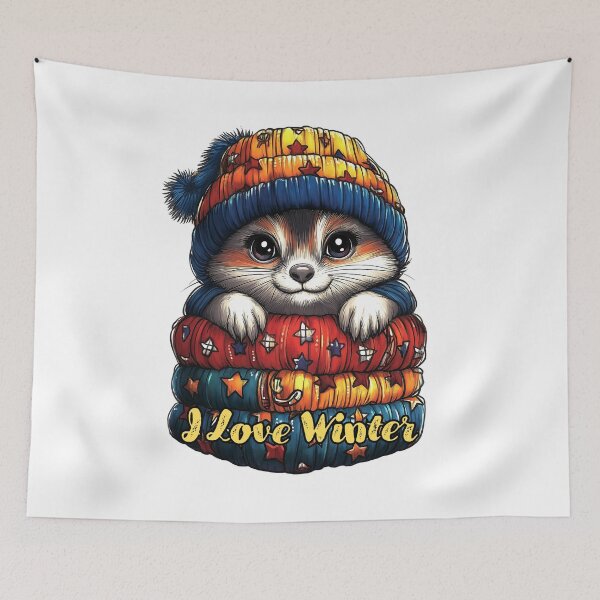 Item preview, I Love Winter Animal designed and sold by BukkyStory.