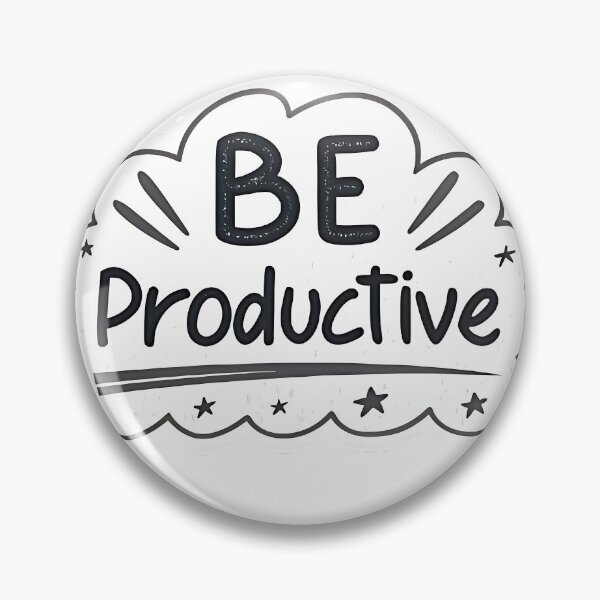 Item preview, Be Productive Motivational Sticker – Bold Handwritten Design designed and sold by FluffyPeels.