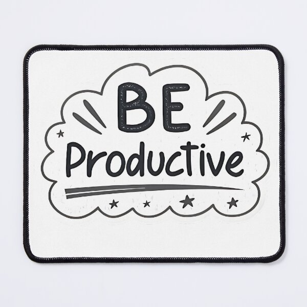 Item preview, Be Productive Motivational Sticker – Bold Handwritten Design designed and sold by FluffyPeels.