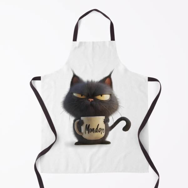 Item preview, Kitty Cat Monday Coffee Mood angry kawai designed and sold by The-Diamond-Art.
